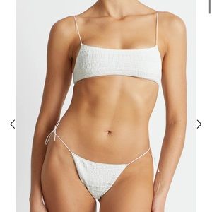 NWT The C Bralette In Croc - S  + The C Bottom In Croc - M